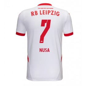 Pánské fotbalový oblečení RB Leipzig Antonio Nusa #7 Domácí košile 2024-25 Krátkým Rukávem